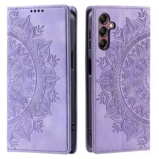  Samsung Galaxy A25 5G Fodral Flip Mandala L&auml;der Lila - Teknikhallen.se