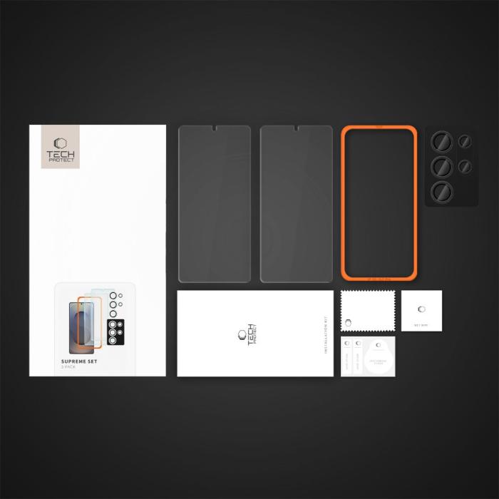 Bild 6, Tech-Protect Tech-Protect Galaxy S25 Ultra 3-PACK Skärmskydd/Linsskydd - Teknikhallen.se
