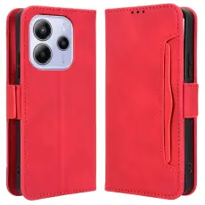  Xiaomi Redmi Note 14 4G Fodral Med Avtagbart Kortfack R&ouml;d - Teknikhallen.se