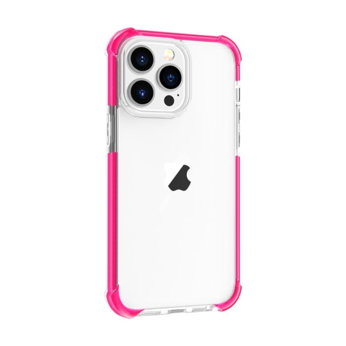 Bild 2,  iPhone 15 Pro Skal Shockproof Akryl/TPU Rosa - Teknikhallen.se