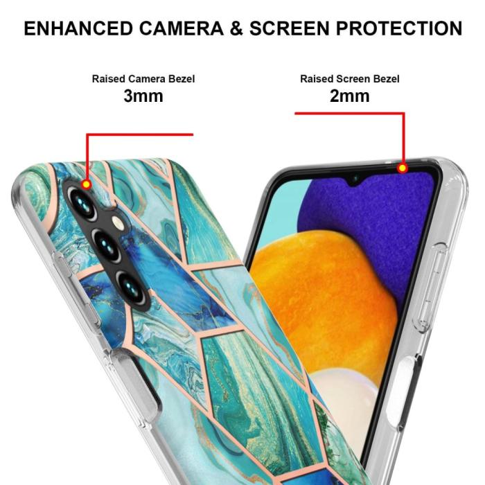 Bild 4,  Samsung Galaxy A14 4G/5G Skal Marmor Grön - Teknikhallen.se