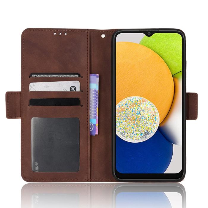 Bild 4,  Samsung Galaxy A03 Fodral Avtagbart Kortfodral Brun - Teknikhallen.se