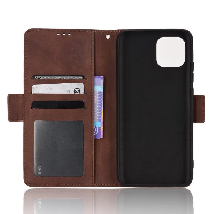 Bild 6,  Samsung Galaxy A03 Fodral Avtagbart Kortfodral Brun - Teknikhallen.se