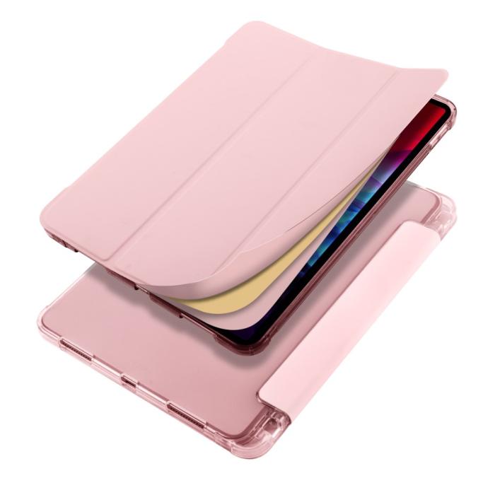 Bild 2,  iPad Pro 12.9 Fodral Tri-Fold Pennhållare Roséguld - Teknikhallen.se