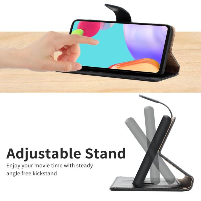 Bild 4,  Motorola Moto G84 5G Fodral Äkta Läder Svart - Teknikhallen.se