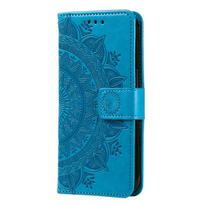 Bild 5,  Motorola Edge 40 Pro 5G Fodral Mandala Läder Blå - Teknikhallen.se