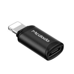 MCDODO Mcdodo USB-C Hona - Lightning Hane Adapter Svart - Teknikhallen.se