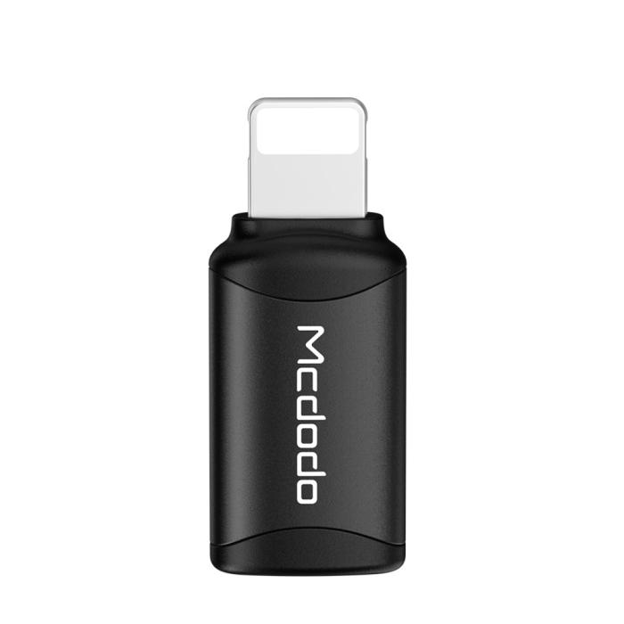Bild 4, MCDODO Mcdodo USB-C Hona - Lightning Hane Adapter Svart - Teknikhallen.se