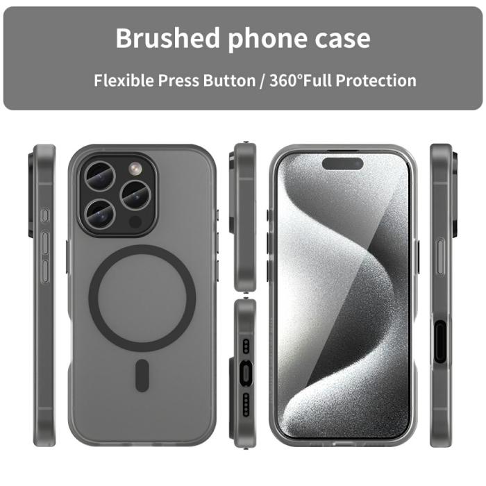 Bild 3,  iPhone 16 Pro Skal MagSafe Slim Matt Svart - Teknikhallen.se