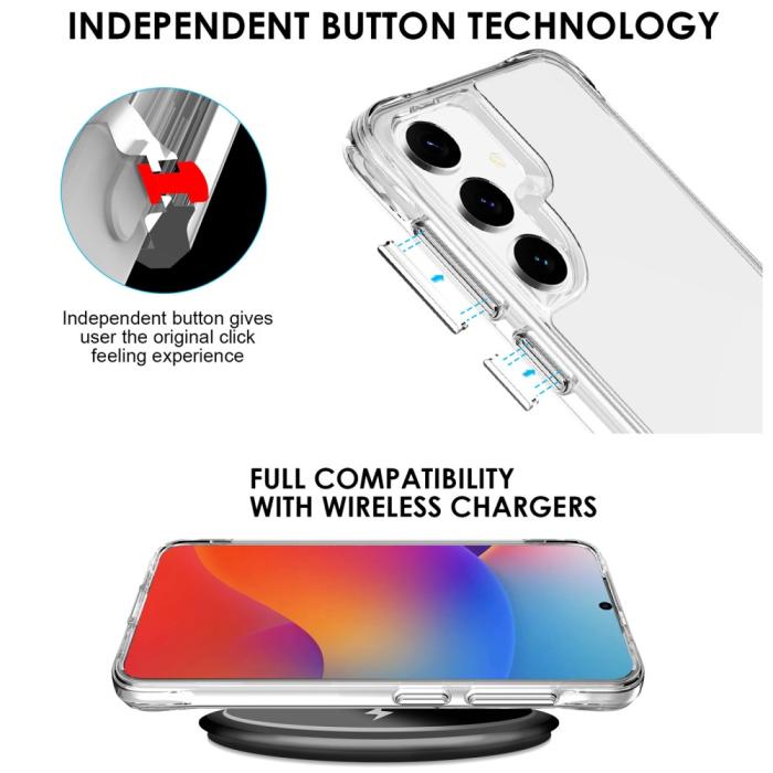 Bild 3,  Samsung Galaxy S25 Skal Transparent - Teknikhallen.se