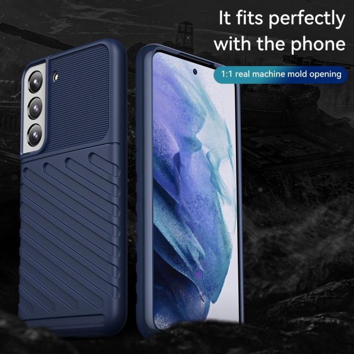 Bild 2,  Samsung Galaxy S23 Plus Skal Twill Textur Blå - Teknikhallen.se