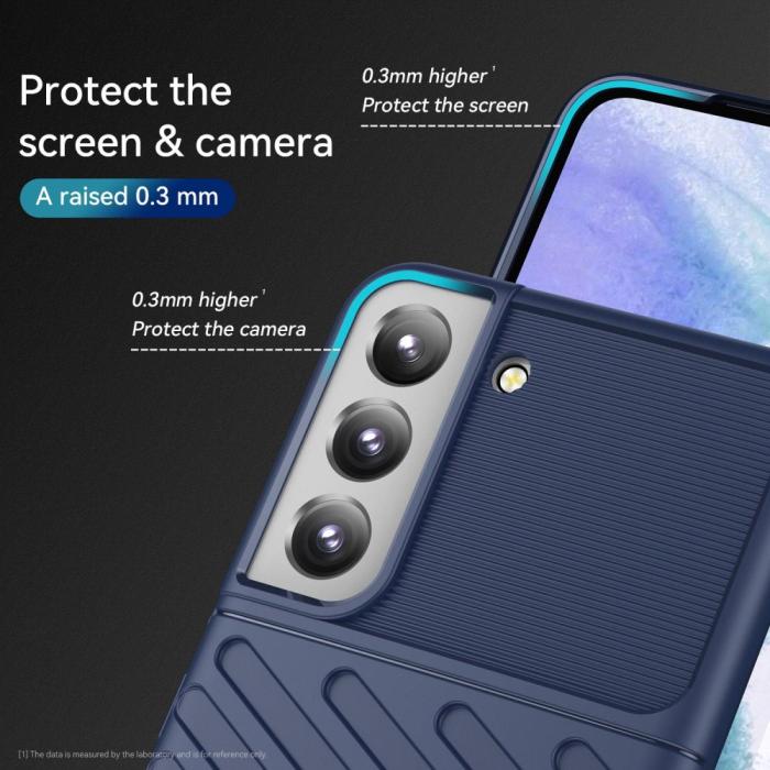 Bild 4,  Samsung Galaxy S23 Plus Skal Twill Textur Blå - Teknikhallen.se