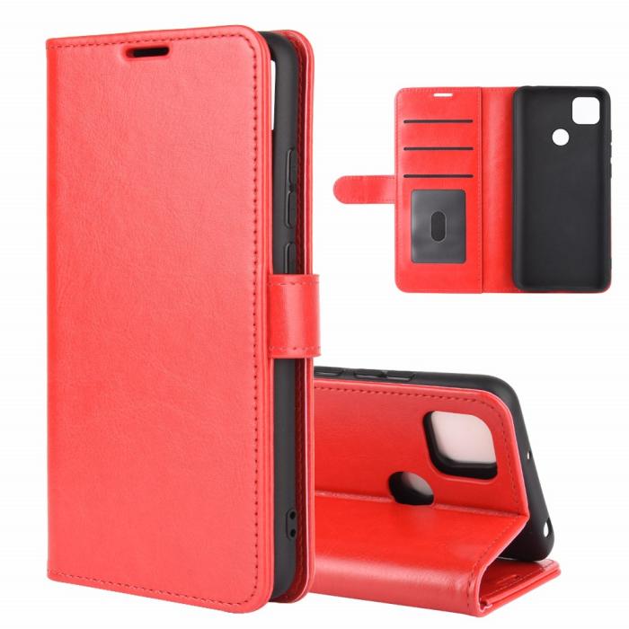 Bild 2,  Xiaomi Redmi 9C Fodral Crazy Horse Röd - Teknikhallen.se