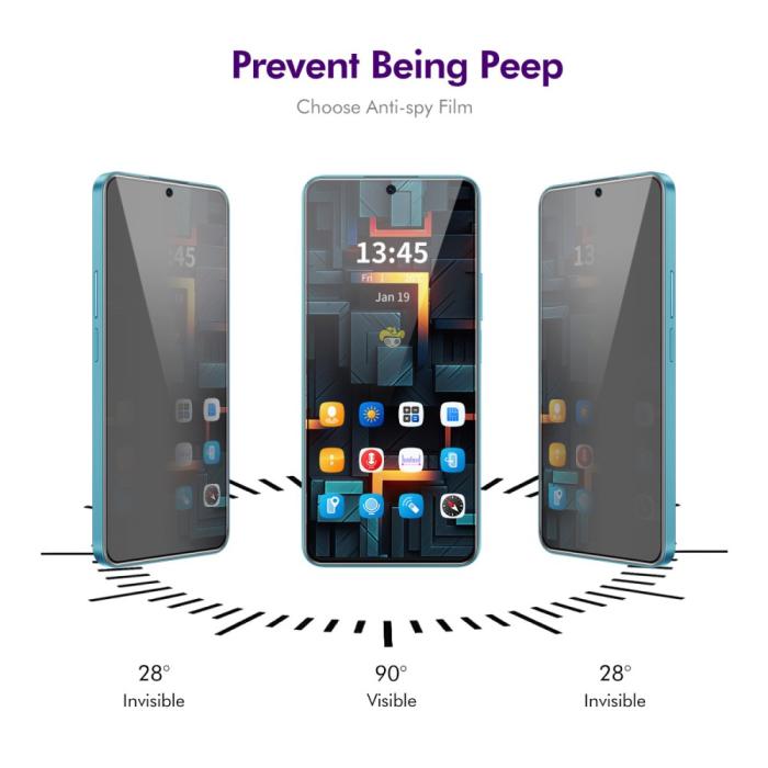 Bild 3, ENKAY ENKAY Xiaomi 14T Pro/14T Skärmskydd Heltäckande Privacy - Teknikhallen.se