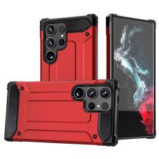  Galaxy S24 Ultra Skal Shockproof Hybrid Armor R&ouml;d - Teknikhallen.se
