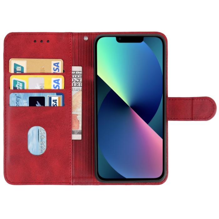Bild 3,  iPhone 14 Fodral Läder Röd - Teknikhallen.se