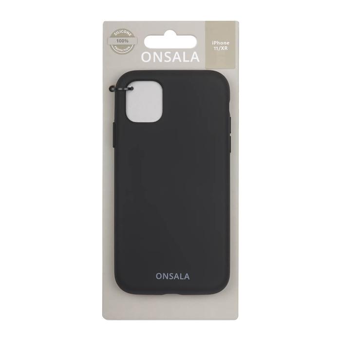 Bild 2, Onsala ONSALA iPhone 11 / XR Mobilskal Silikon Svart - Teknikhallen.se