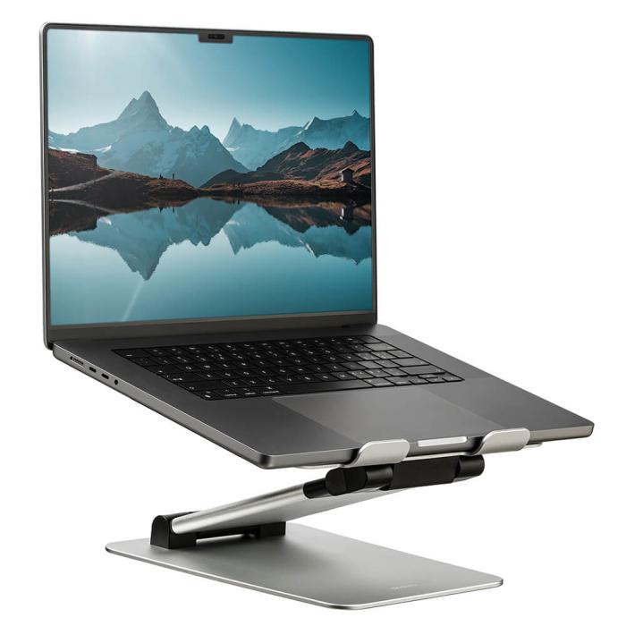 Bild 3, DESIRE2 DESIRE2 Laptop Stand Supreme Sit-Stand Aluminium - Teknikhallen.se