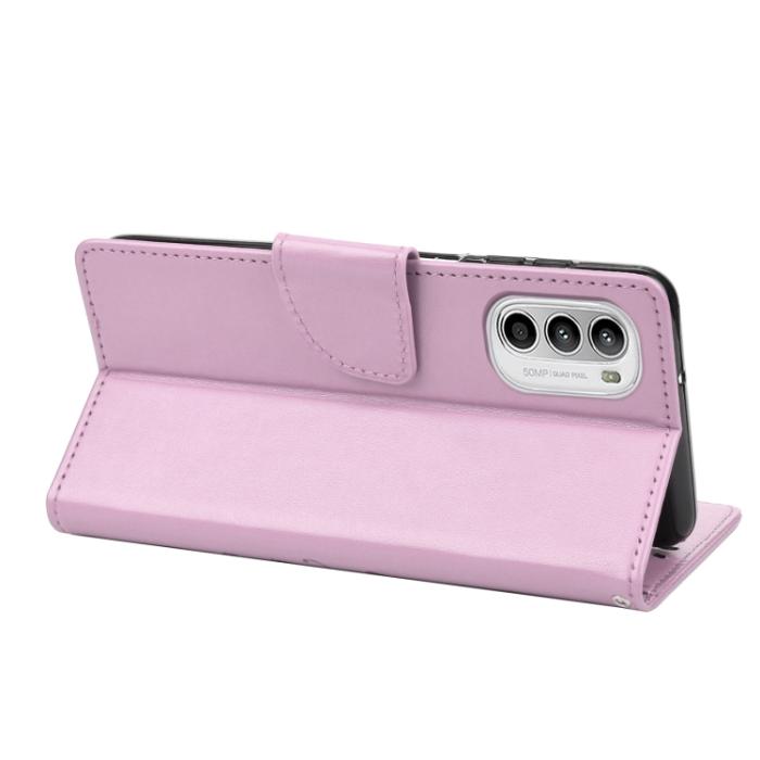 Bild 6,  Motorola Moto G52/G82 Fodral Blommigt Tryck Ljus Lila - Teknikhallen.se