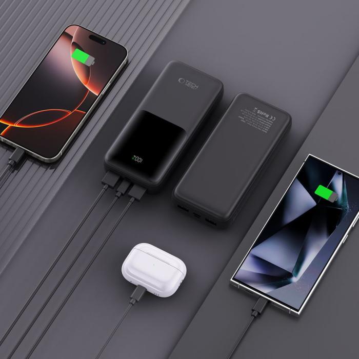 Bild 6, Tech-Protect Tech-Protect 20000 mAh 22.5W Powerbank Svart - Teknikhallen.se