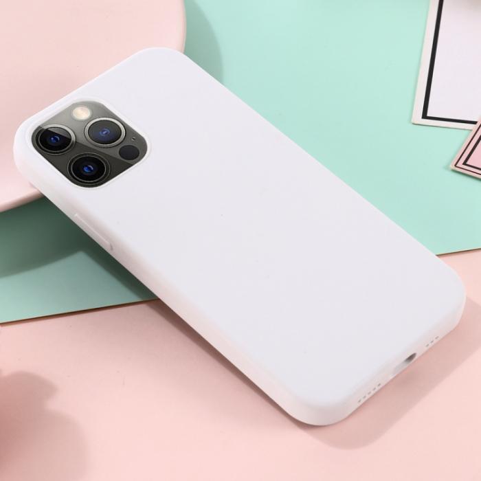 Bild 6,  iPhone 15 Pro Max Skal MagSafe Silikon Vit - Teknikhallen.se