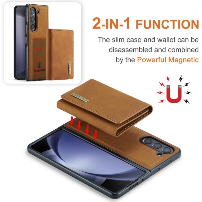 Bild 5, DG.MING DG.MING Galaxy Z Fold 5 Skal 2in1 Magnetisk Avtagbart Kortfack - Teknikhallen.se