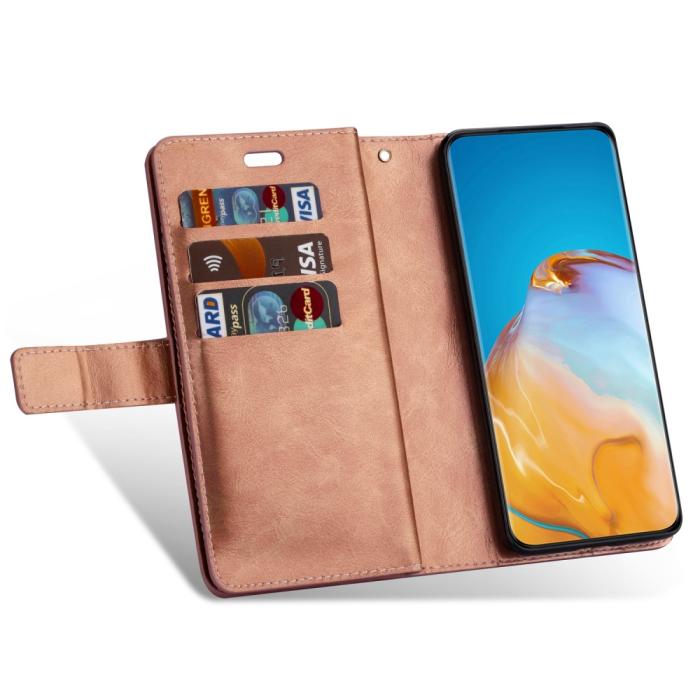 Bild 6,  Samsung Galaxy S22 Plus Fodral Multifunktionell Läder Roséguld - Teknikhallen.se