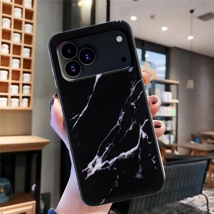 Bild 4,  iPhone 17 Pro Max Skal Marmor TPU Svart - Teknikhallen.se