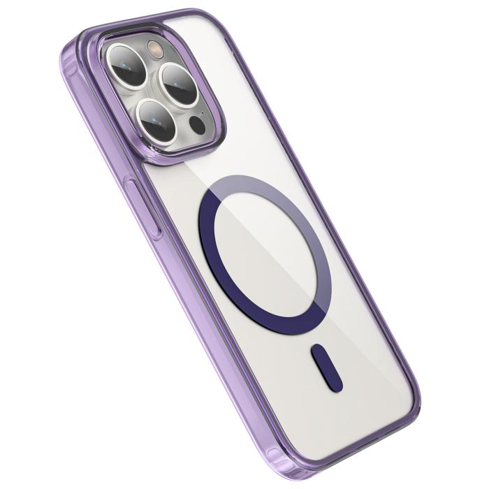 Bild 3, ColorPop ColorPop iPhone 15 Pro Max Skal CH MagSafe Transparent/Lila - Teknikhallen.se