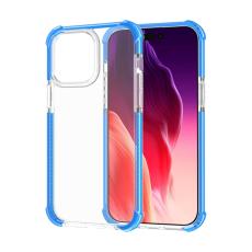  iPhone 15 Pro Skal Shockproof Akryl/TPU Bl&aring; - Teknikhallen.se