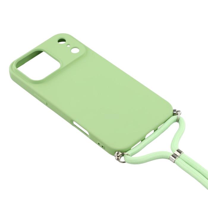 Bild 3,  iPhone 17 Pro Skal Med Mobilsnöre TPU Grön - Teknikhallen.se