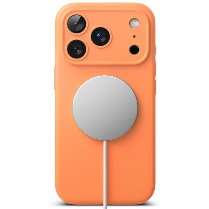 Bild 5, Ringke Ringke iPhone 17 Pro Skal MagSafe Silikon Tangerine - Teknikhallen.se
