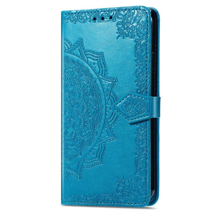 Bild 5,  Samsung Galaxy S23 Ultra Fodral Mandala Läder Blå - Teknikhallen.se