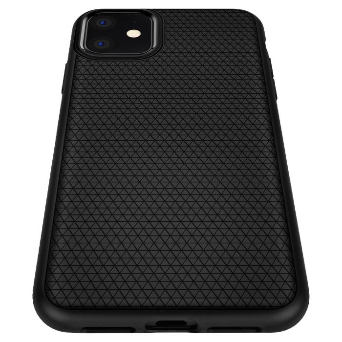 Bild 6, Spigen Spigen iPhone 11 Skal Liquid Air Matt Svart - Teknikhallen.se