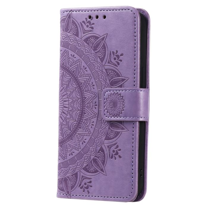 Bild 5,  Motorola Edge 40 Pro 5G Fodral Mandala Läder Lila - Teknikhallen.se
