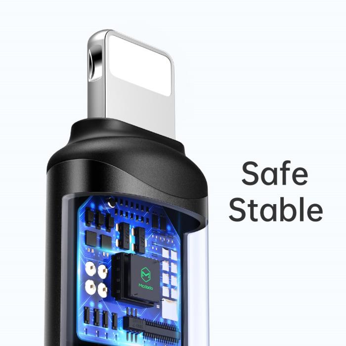 Bild 6, MCDODO Mcdodo USB-C Hona - Lightning Hane Adapter Svart - Teknikhallen.se