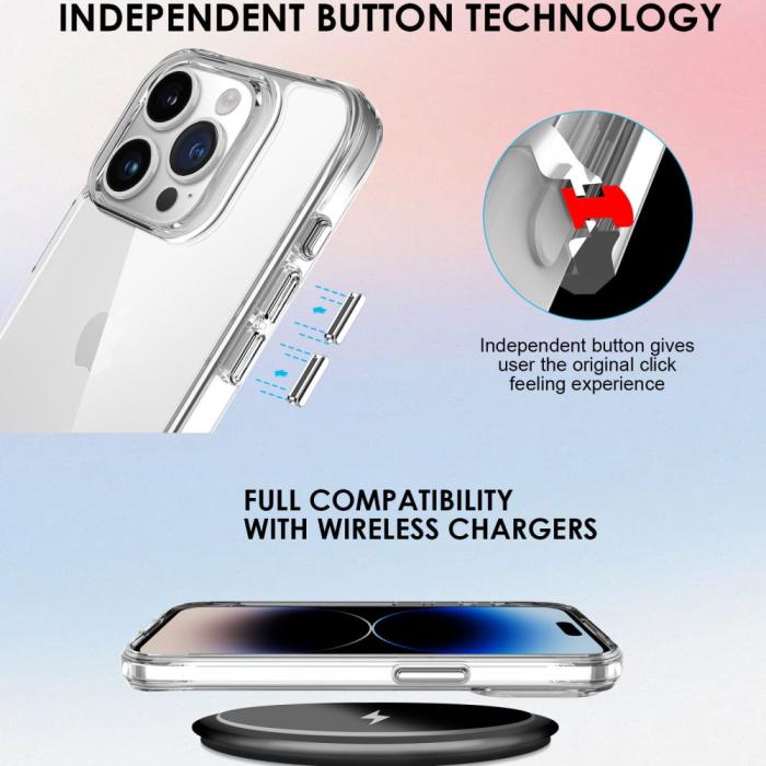 Bild 3,  iPhone 16 Pro Skal TPU Transparent - Teknikhallen.se