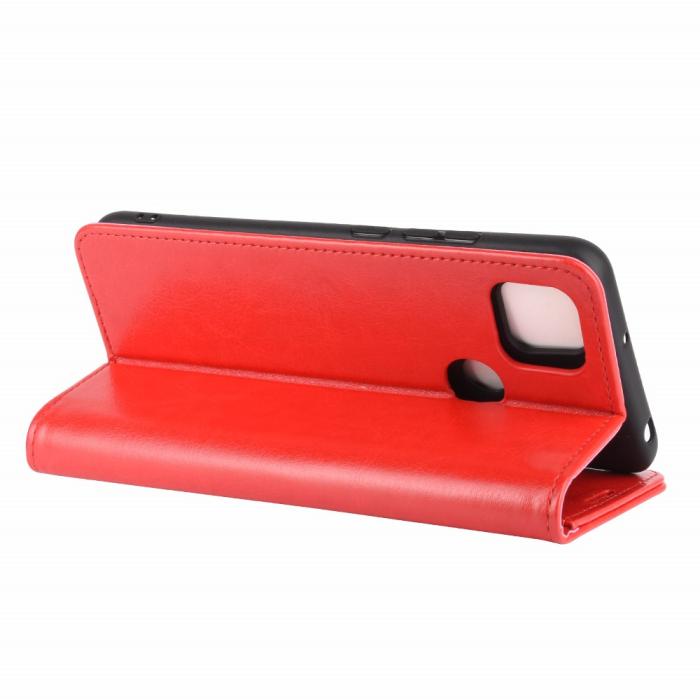 Bild 6,  Xiaomi Redmi 9C Fodral Crazy Horse Röd - Teknikhallen.se