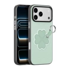 DUX DUCIS DUX DUCIS iPhone 18 Pro/17 Pro Skal PU-L&auml;der Kl&ouml;ver Gr&ouml;n - Teknikhallen.se