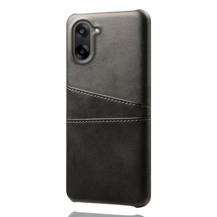 Bild 3,  OnePlus Nord CE5 Läderbelagt Skal Med Kortfack Svart - Teknikhallen.se