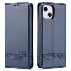 AZNS AZNS iPhone 15 Plus Fodral Flip L&auml;der Bl&aring; - Teknikhallen.se