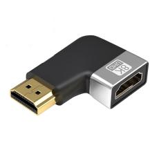  H&ouml;gervinklad 8K 60Hz HDMI Hane - HDMI 2.1 Hona Svart - Teknikhallen.se