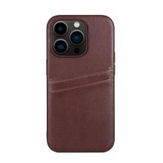 Buffalo Buffalo iPhone 14 Pro Skal L&auml;der Med 2 Kortfack Brun - Teknikhallen.se