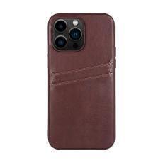 Buffalo Buffalo iPhone 14 Pro Max Skal L&auml;der Med 2 Kortfack Brun - Teknikhallen.se