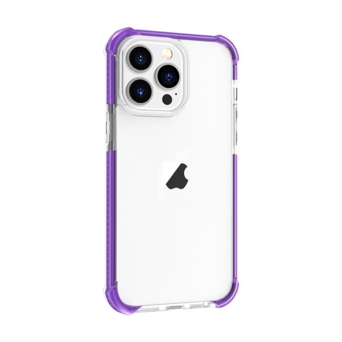 Bild 2,  iPhone 15 Pro Skal Shockproof Akryl/TPU Lila - Teknikhallen.se