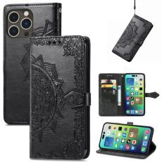  iPhone 15 Pro Fodral Mandala L&auml;der Svart - Teknikhallen.se