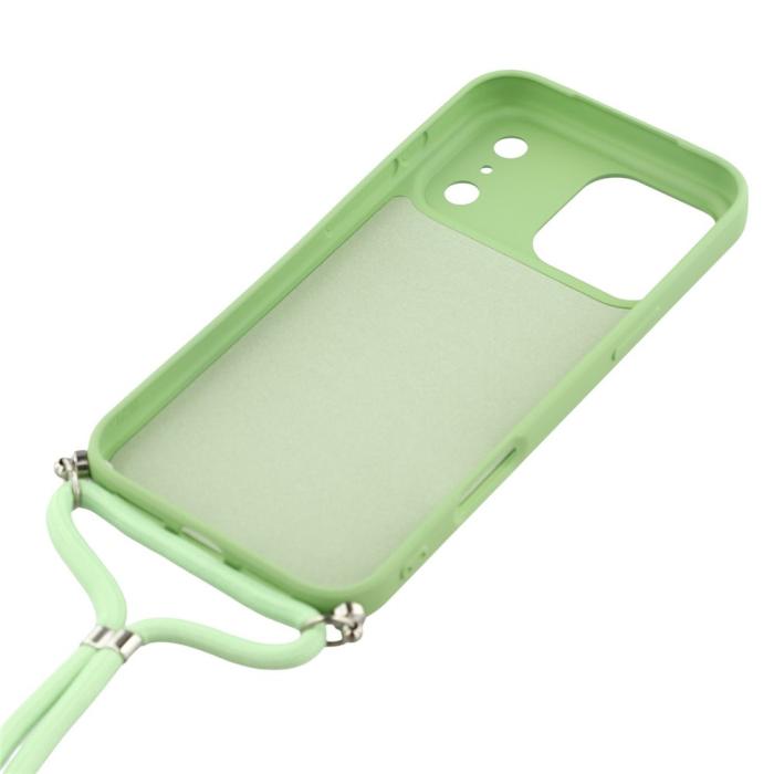 Bild 4,  iPhone 17 Pro Skal Med Mobilsnöre TPU Grön - Teknikhallen.se