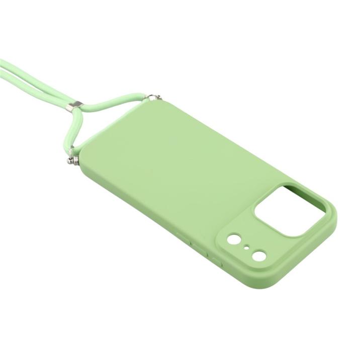 Bild 5,  iPhone 17 Pro Skal Med Mobilsnöre TPU Grön - Teknikhallen.se
