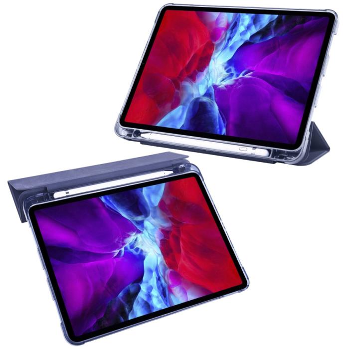 Bild 3,  iPad Pro 12.9 Fodral Tri-Fold Pennhållare Blå - Teknikhallen.se