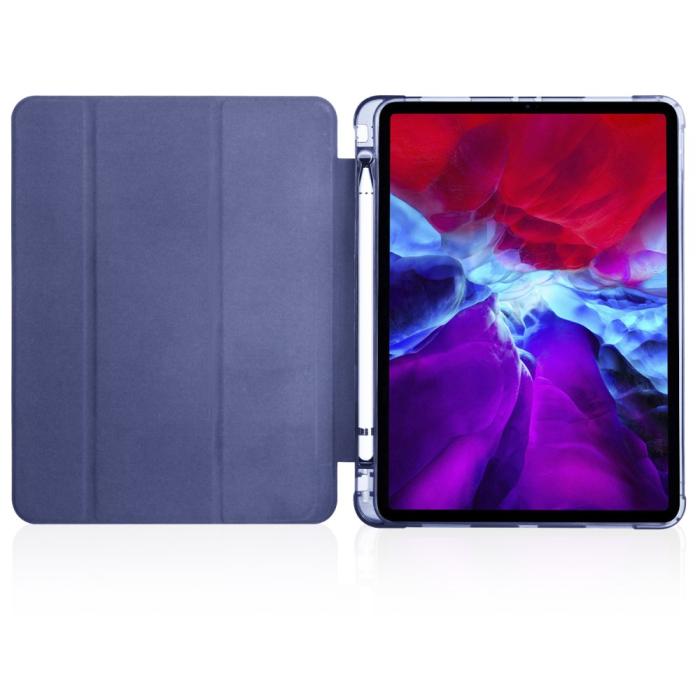 Bild 4,  iPad Pro 12.9 Fodral Tri-Fold Pennhållare Blå - Teknikhallen.se